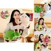 Adorable Original Creative Flip Plush Toy Dragon Fruit Dinosaur Doll Birthday Gift