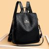 Backpack for Women New Braided Leather Trendy and Versatile Large Capacity Commuting Travel Bag Multi-functional Backpack for Women