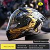 RSV Motorcycle Helmet with Double Visor, Men's Full Face, All-Season, Universal Fit, 3C Certified (Model 939)