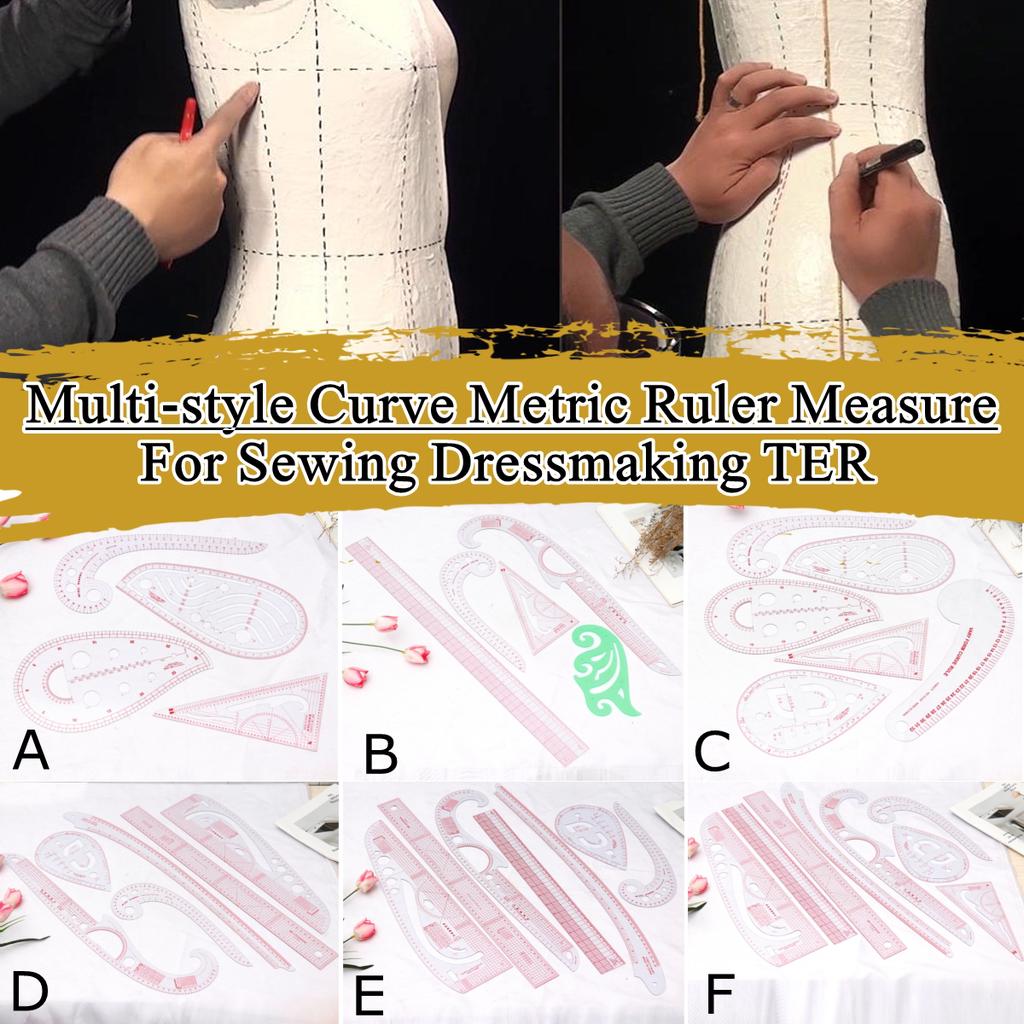 Buy Multi-style Seam Sew French Curve Metric Scale Ruler Measure For ...
