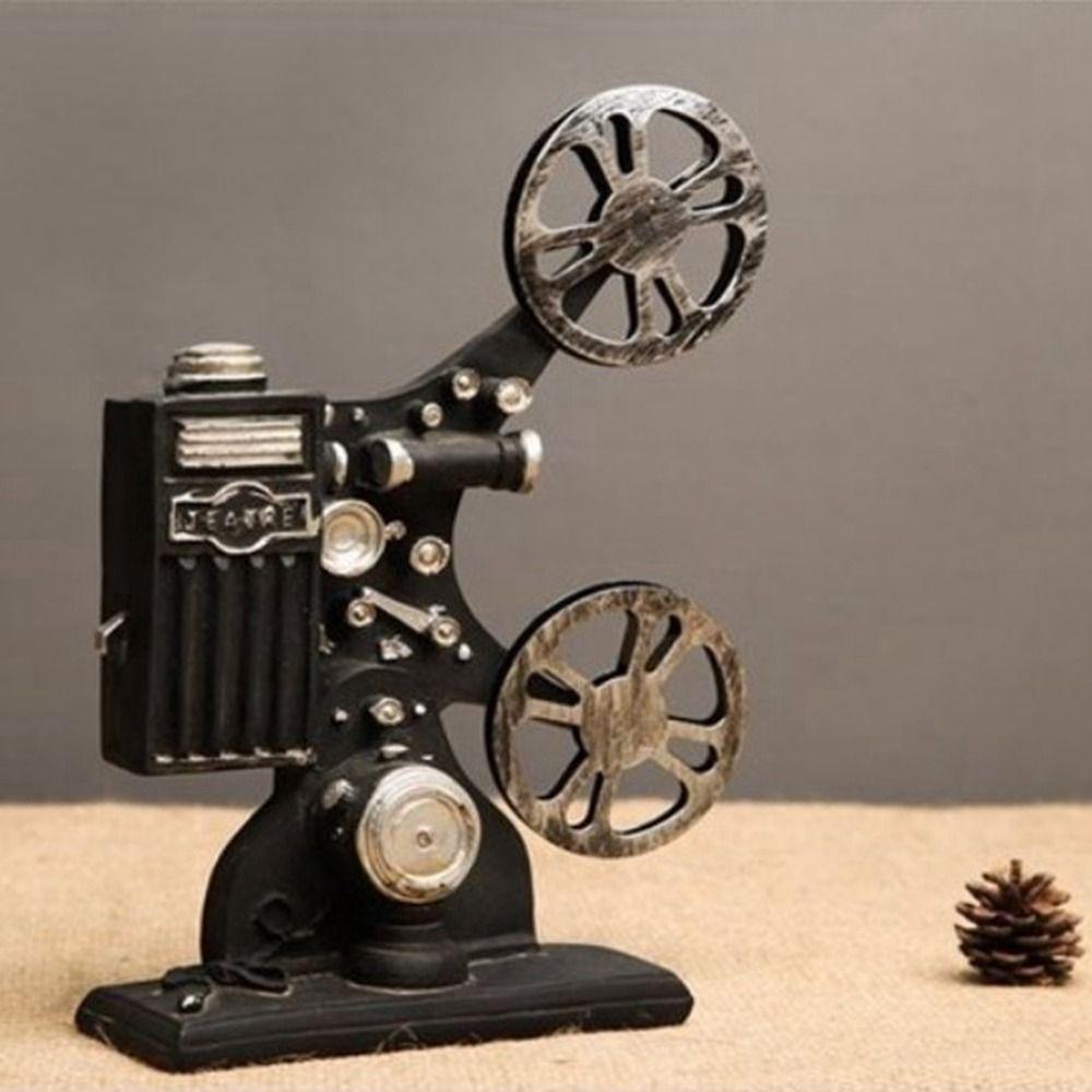 Handmade Cinema Projector Ornaments Resin Craft Projector Model Bedroom