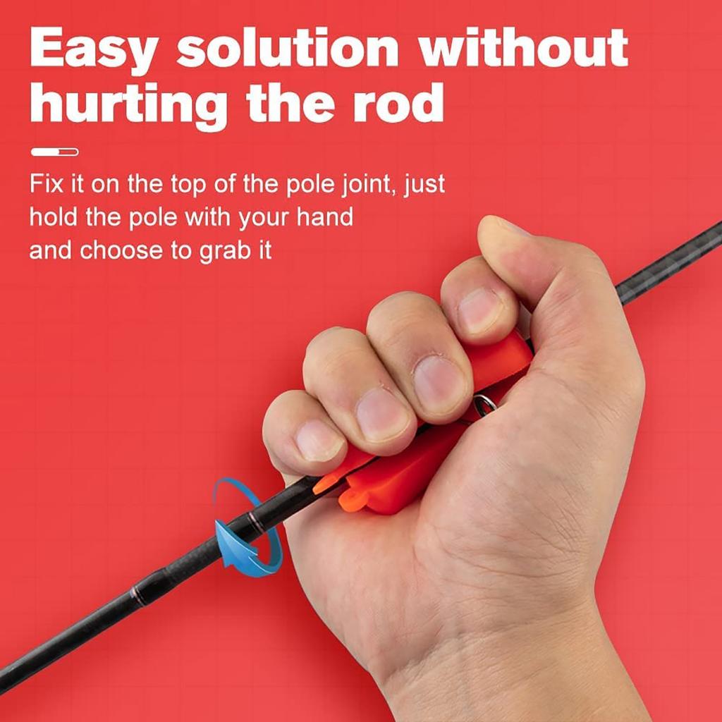 Bola Porta-Vara de Pesca Portátil, Bola de Borracha Macia para Vara de Pesca, Clipes de Fixação para Vara de Pesca, Suprimentos de Pesca