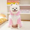 Cartoon Dinosaur Winter Pet Clothes Thickened Dog Pullover Hoodie Puppy Cat Clothing  Small Dogs