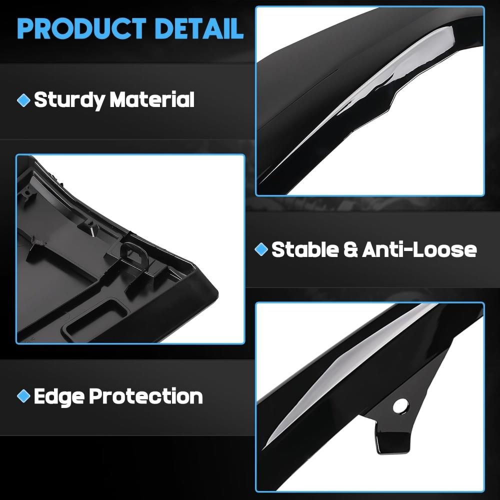 Pair Front Bumper Side Lower Trim Molding Black For Toyota Camry Se 2025