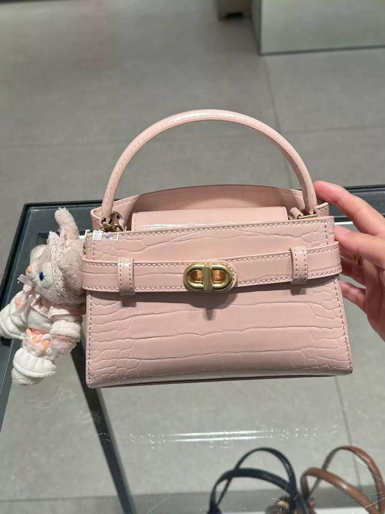 Spring and Summer New Portable Small Square Bag New Crocodile Pattern Bag Fashionable Versatile Commuter Single Shoulder Oblique Span Bag