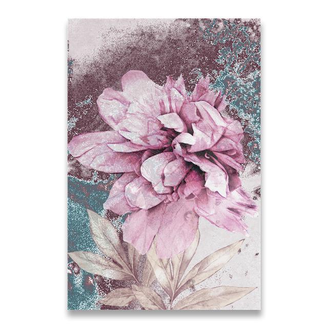 

Абстрактная живопись, постер с цветами, скандинавские украшения, плакаты и принты, настенные художественные цветы для дома, декоративные фотографии без рамы 21*30cm