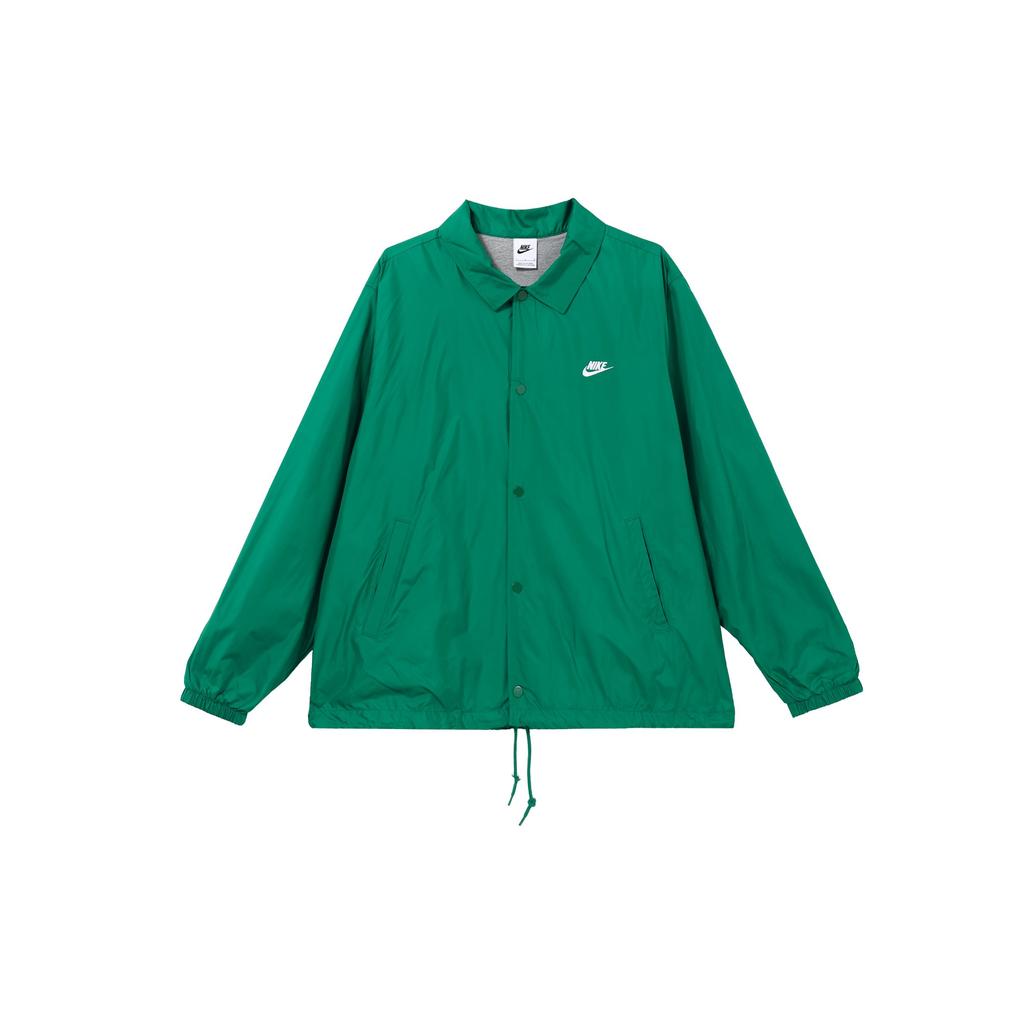 Nike Club Solid Color Casual Long Sleeve Jacket Men Jacket Peacock-Green FN3317-365