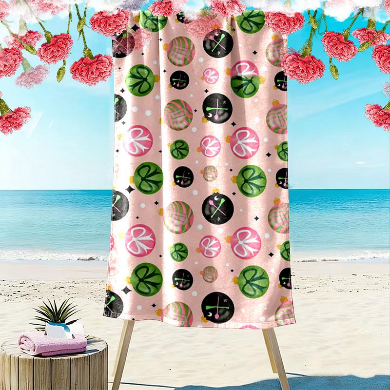 Wicked Print Beach Towel, Large Soft Quick Dry Towel for Beach Camping Swimming