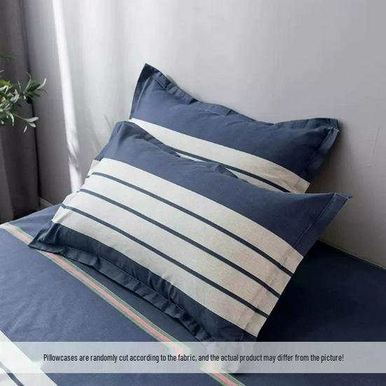 2025 Influencer Pillowcase Set - Pure Washed Cotton, Single 48×74cm, Ideal for Student Dorms, Set of Two