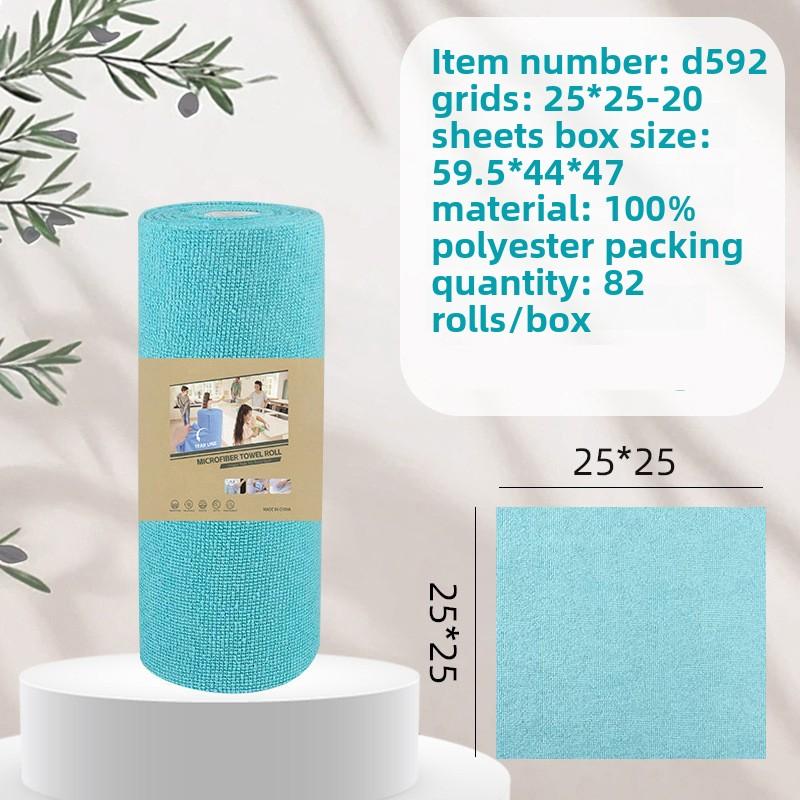 Reusable Microfiber Cleaning Wipes Roll for Household and Kitchen