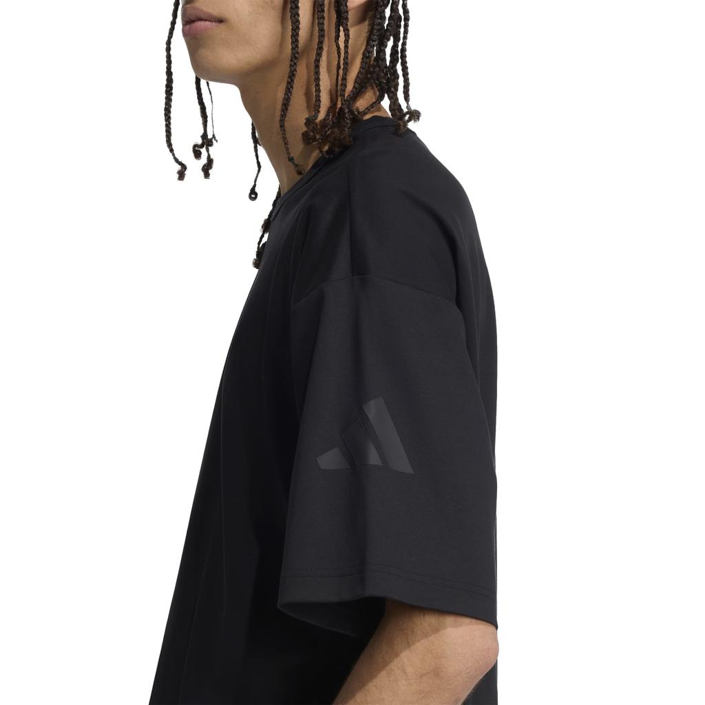 Men's Adidas SOFT LUX T-shirt Black KB8092 Size XXL