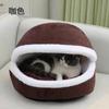Autumn and Winter Cat Kennel  Removable and Washable Cat Sleeping Bag  Pet Cat Mattress  Hamburger Cat House Four-season Universal Pet House