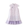 DAVE&BELLA Girls' New Chinese Style Floral Cheongsam Dress