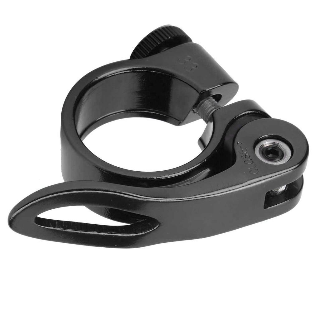 28.6mm Durable Bicycle Seat Tube Clamp Bike Aluminum Alloy Seatpost Clamp Bike AccessoryBlack