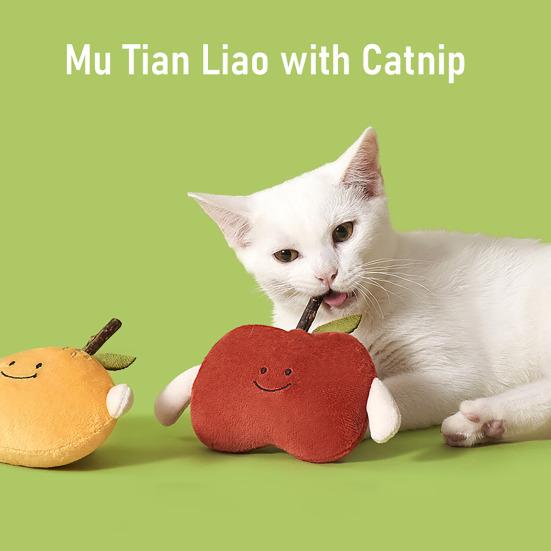 Jouet pour animal de compagnie avec papier sonore intégré Design de jouet Peluche douce Résistance à la morsure Jouet de dentition Forme de fruit mignonne Jouet à mâcher interactif pour chats et chiens