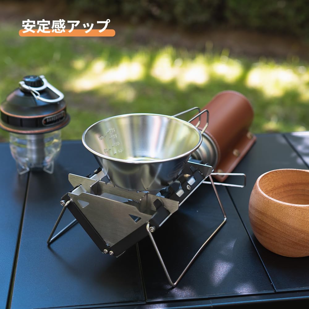 Portable, Compact Trivet and Windshield for SOTO G Stove ST-320, Perfect for Outdoor Solo Camping. Includes Storage Case.