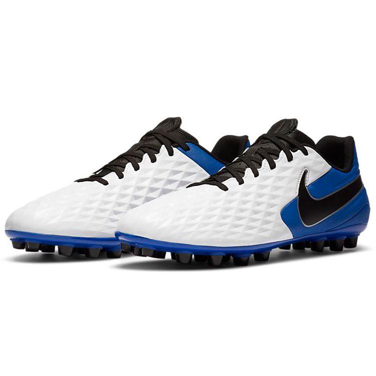Nike Tiempo Legend 8 Academy Comfortable Versatile AG Soccer Shoes Men Soccer Shoes White Blue AT6012-104