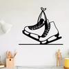 Ice Skate Metal Wall Art Rustproof Sculpture Christmas Winter Home Decor