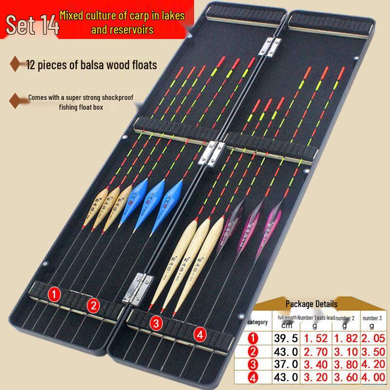 High-Sensitivity Nano Bright Fishing Float Set for Carp & Crucian Carp