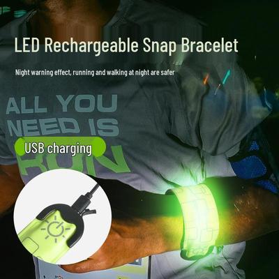 USB Rechargeable LED Armband Light for Outdoor Running