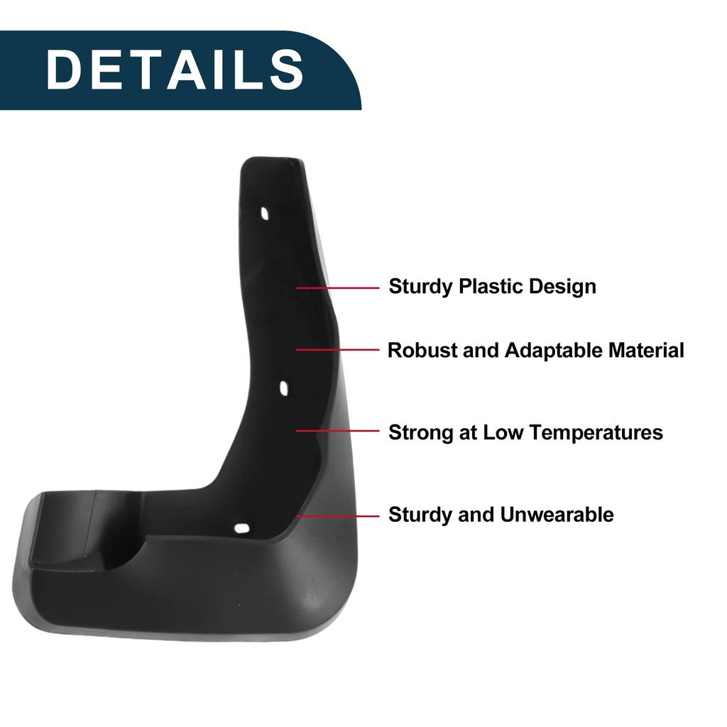 TUCKBOLD Mud Flaps Splash Guards for Toyota Previa XR50 Front Rear Mudguards with Mounting Accessories 2006-2021 &