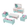 Miniature Dollhouse Furniture Set Living Room Scene Pretend Play Furniture Toys Educational Toy for 