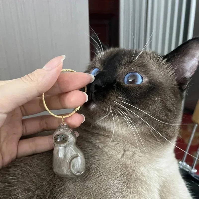 New Style Cat Hair Storage Bag Pendant Cute Pet Fur Souvenir Box Fashionable Versatile Keychain Accessories Gifts For Cat Lovers