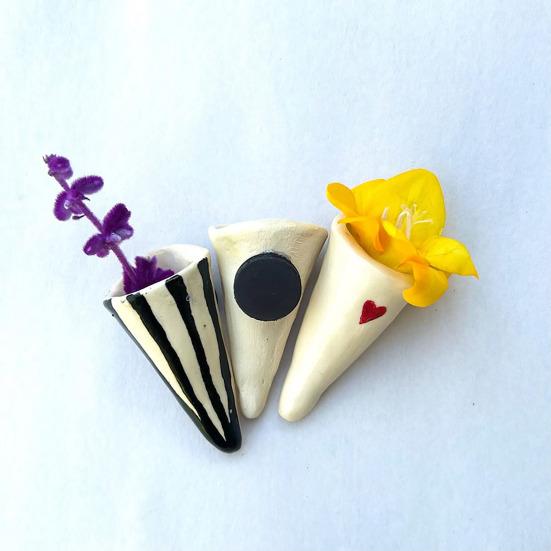 7Pcs/Set 3D Cone Refrigerator Magnet DIY Home Office Kitchen Locker Fridge Miniature