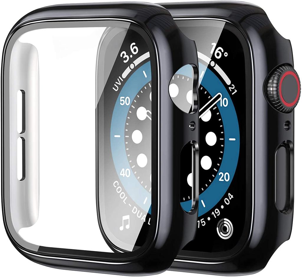 Glas+Abdeckung Für Apple Watch 9 Hülle 45mm 41mm 44mm 40mm 42mm 38mm Zubehör Beschichteter Displayschutz iWatch Serie 6 5 3 se 7 8