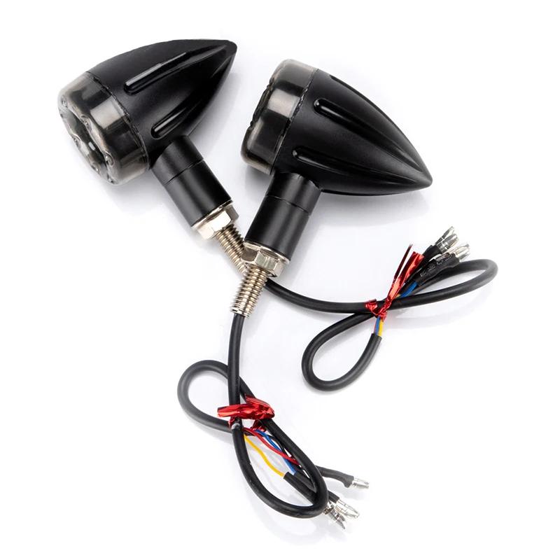 

High Brightness Motorcycle LED Bullet Taillight Turn Signal Brake Lamp with Daytime Running Light Function