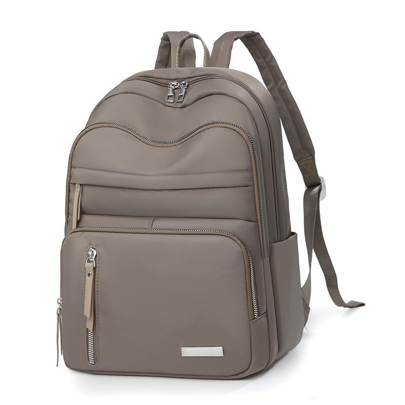 Nylon Backpack Women's Water-repellent Backpack Large Capacity Travel Bag