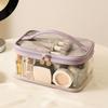 Transparent PU Cosmetic Bag Toiletry Bag Makeup Bag Practical Cosmetics and Jewelry Bag  Studio