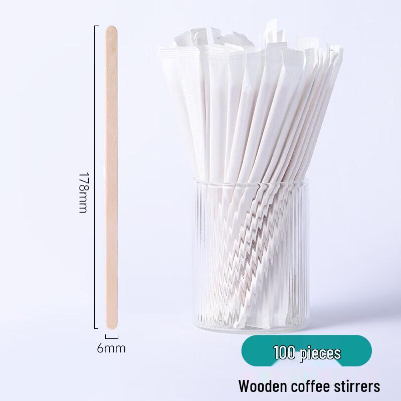 Individually Wrapped Disposable Coffee & Beverage Stirring Straws