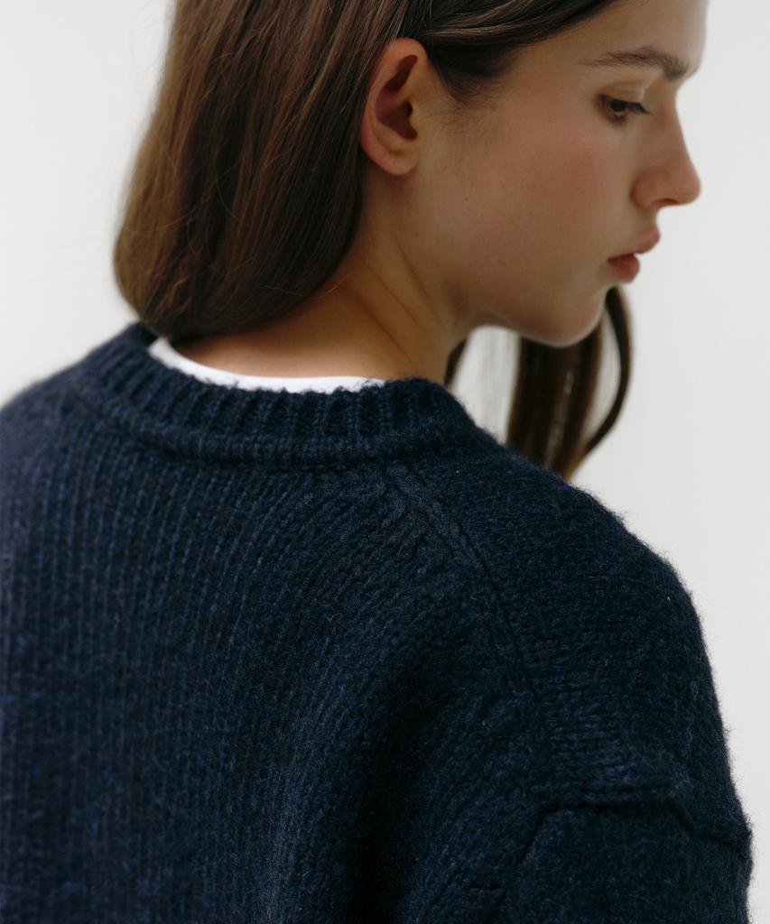 OSTKAKA Horse Jacquard Pullover Navy