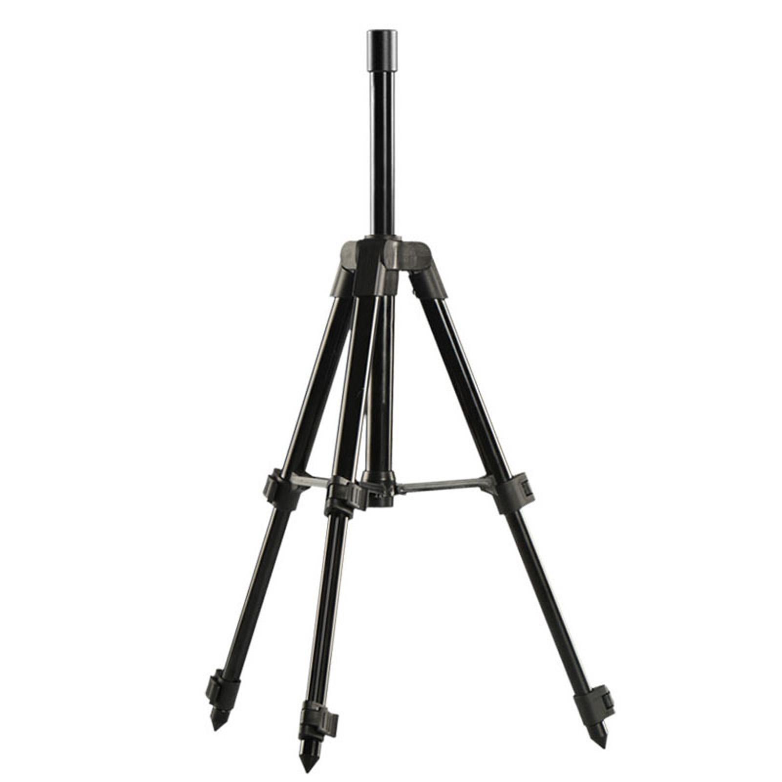 Shoemst Black Aluminum Alloy Height Adjustable Fishing Rod Tripod Portable Folding Fishing Pod Tripod