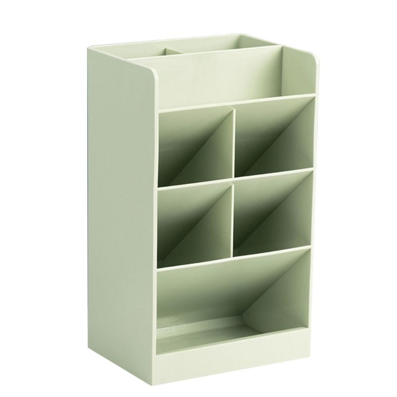 

Home Office Desktop Decorations Shelf Pen Holder Shelf Makeup Brush Organizers Stationeries Holder Pen Pencil Container зелений
