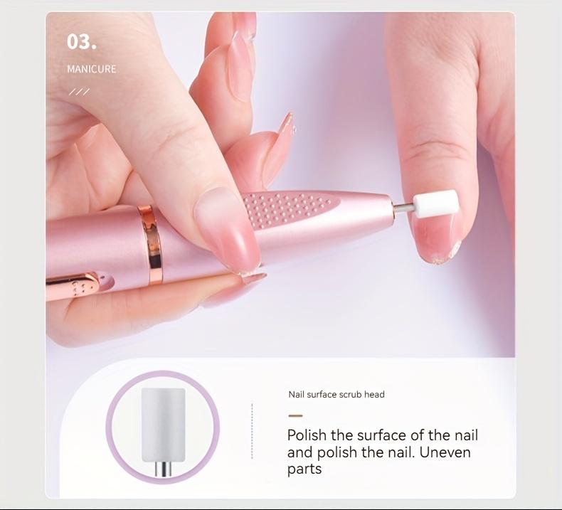 USB elektrické brusné pero na nehty pro manikúru, odleštění nehtů a brusku na odstranění nehtů Red Beauty