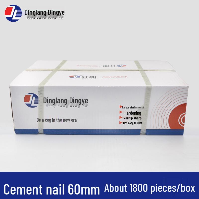 High-Strength Black Steel Nails for Concrete, Picture Hanging & Advertising
