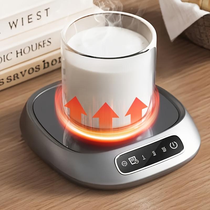 USB Heated Beverage Coaster 3 Temp Settings, Smart Drink Reminder, ABS Material, Ideal for Home/Office, for Hot Drinks.