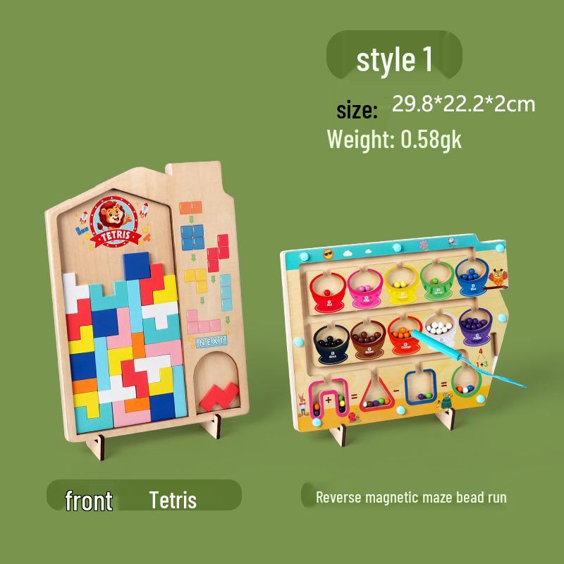 

Магнитная цифровая головоломка-лабиринт Тетрис: Детская развивающая игрушка для когнитивного развития