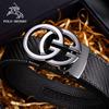 Paul Messier Men's Double-G Automatic Buckle Leather Belt - Stylish & Versatile