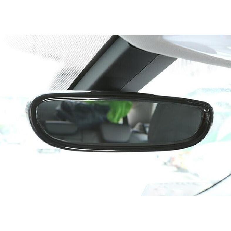 Black Wood Rearview Mirror Frame For BMW 2 Series Touring Middle Console 2015-19
