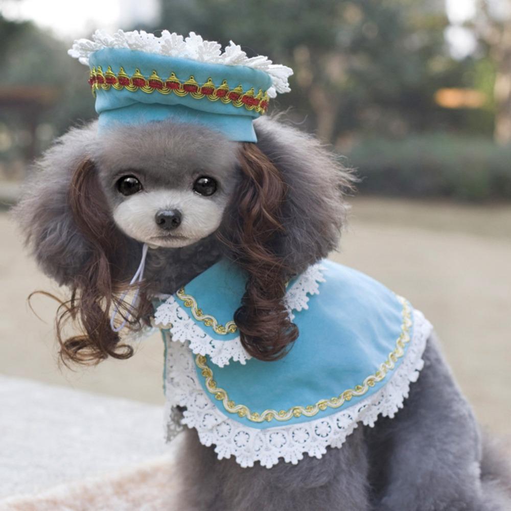 Dog Cape British Elegant Trench Coat Four Seasons Can Wear Cross-dressing Shawl Handsome Cute Pet Clothes