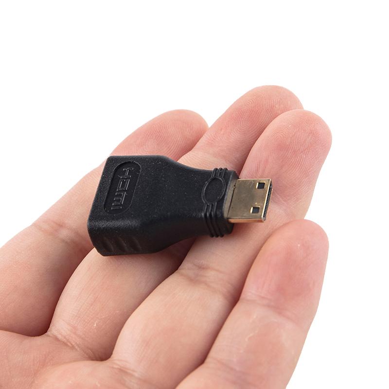Black Mini Compatible Converter Male To Standard Extension Cable Adapter