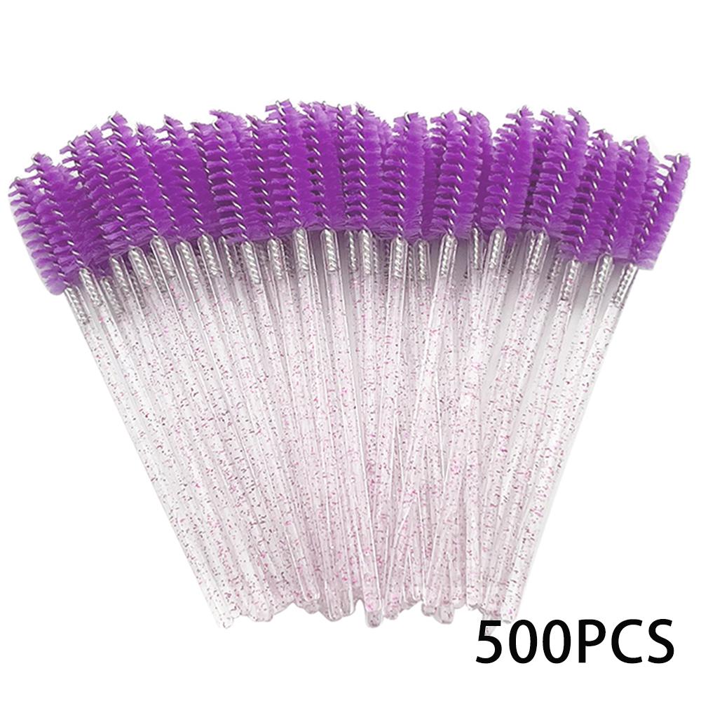 500/1000pcs Eyelash Brush Applicator Wholesale Lash Mascara Wands Brushes For Eyelash Extension Eyebrow Spoolies Beauty Tools