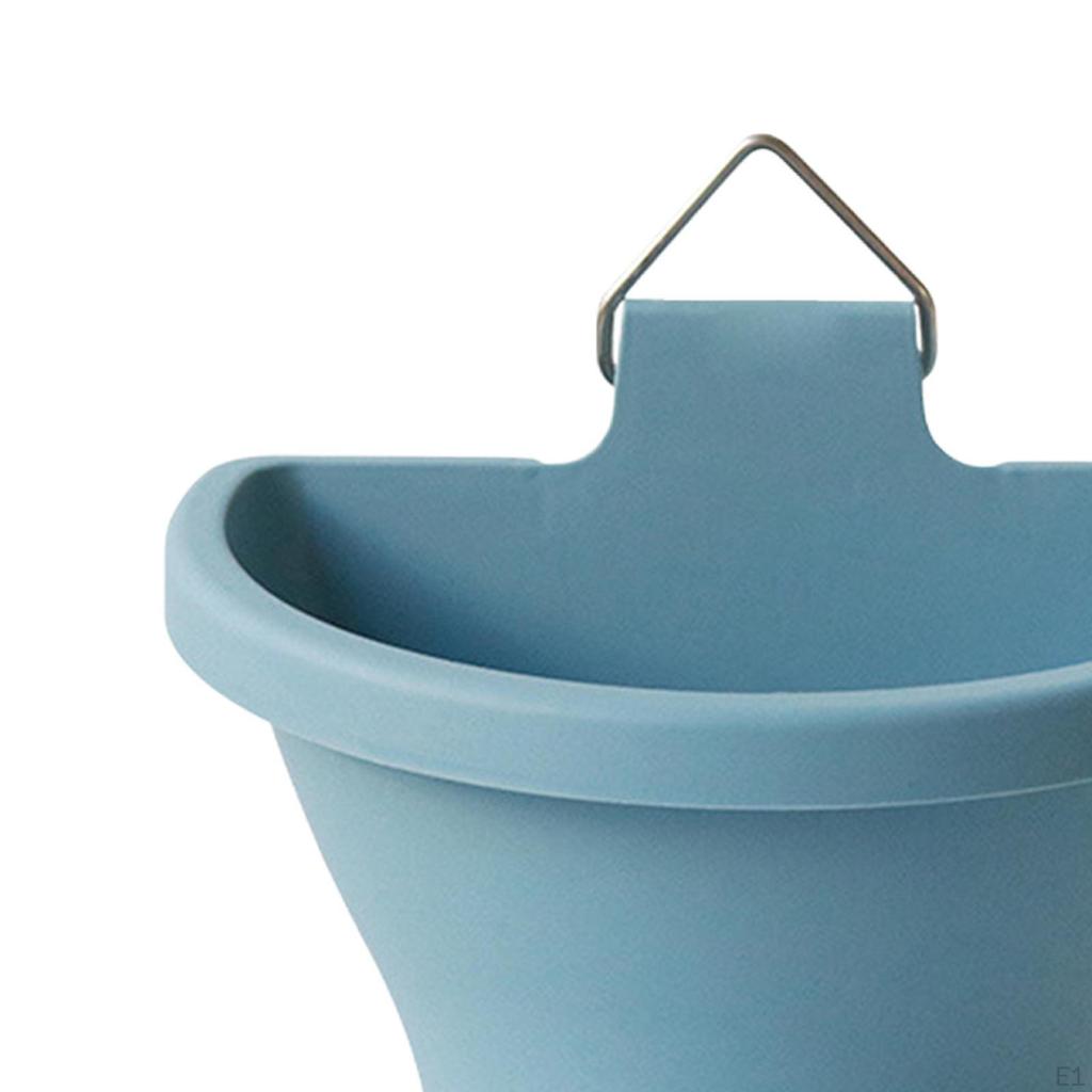 Elegant Hängande Blomkruka med Dräneringssystem - Modern Väggdekoration för Trädgårdar