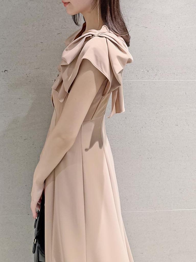 Ribbon Shoulder Dress SWFO251066 PBEG [Snidel] Women's