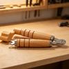 Guitar String Changing Tool Wood Handle Winder Cutter Grooved Grip Bridge Pin Puller