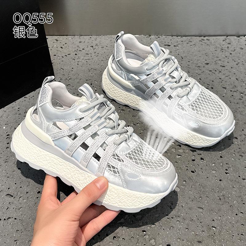 Thick-soled hollowed-out dad shoes New summer small casual sports sandals