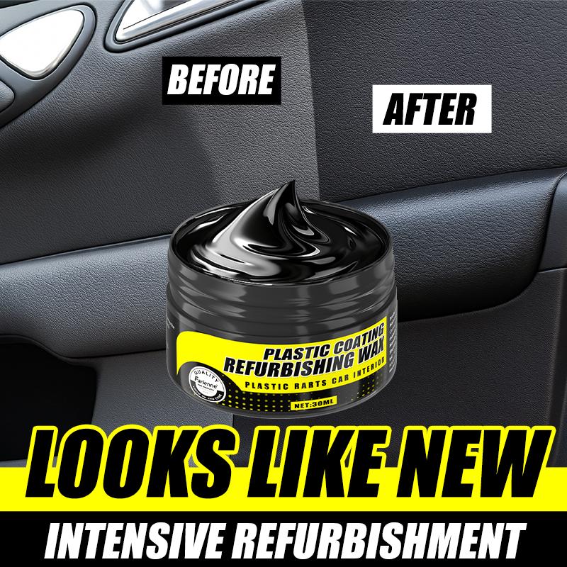 GM Plastic Repair, Rubber Black Gloss Paste, Tire Black Polish for Exterior and Interior Restoration of Cars, Bumpers, Mirrors